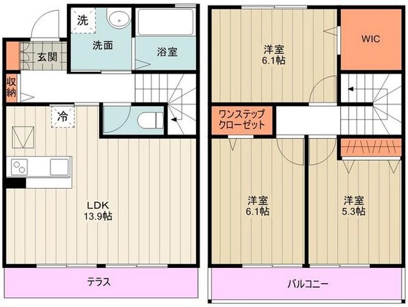 シーゲート府中IIの物件間取画像